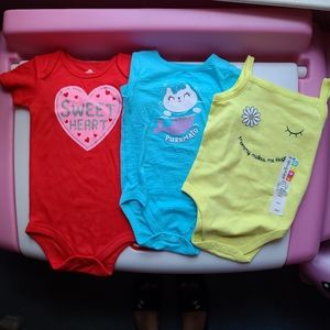 Bundle of 3 onesie 18 months NWT